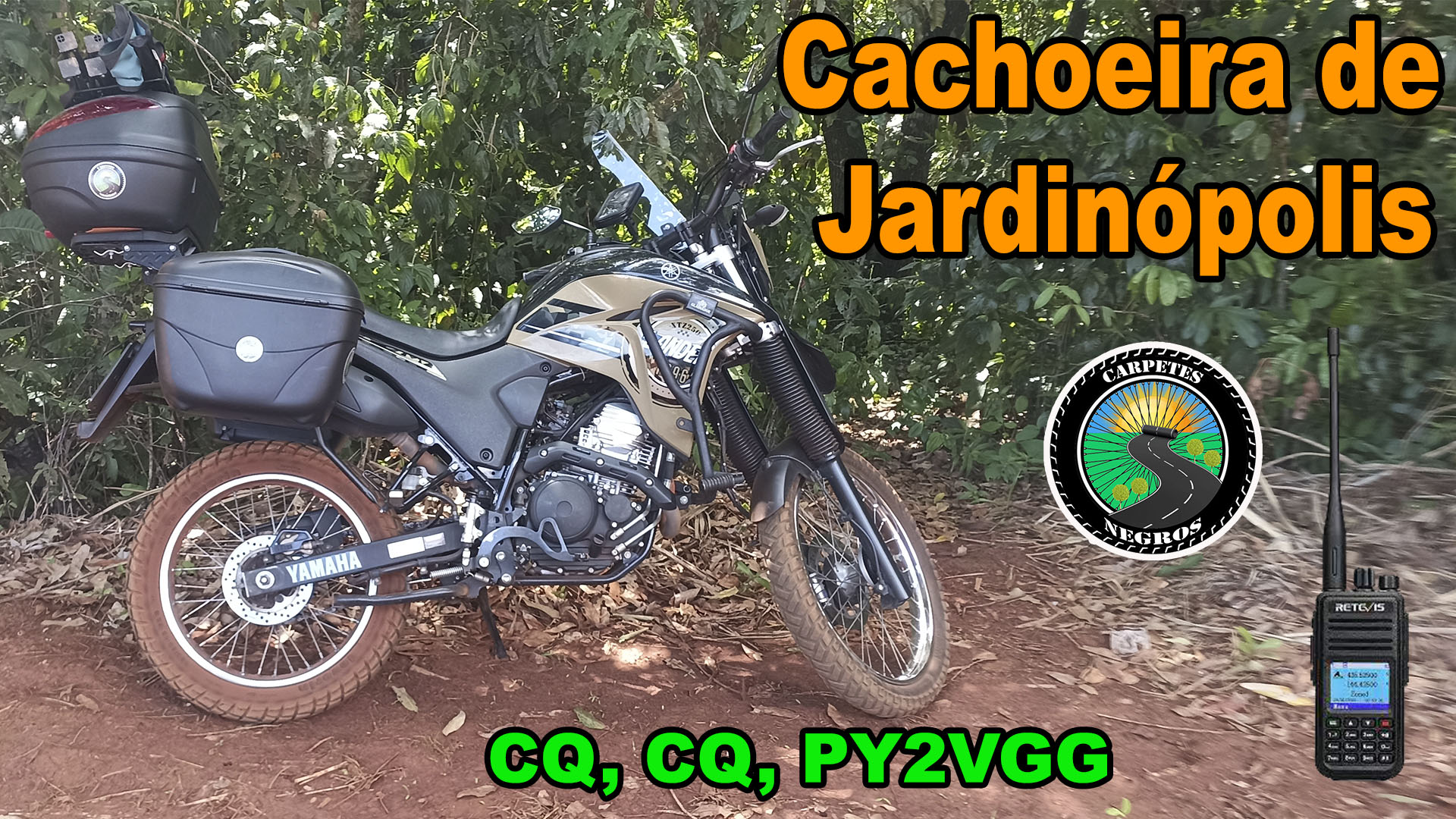 Cachoeira de Jardinópolis com OFF-Road e Radioamadorismo (ham radio) - Fazenda Morro Azul